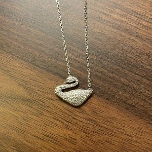 Swarovski swan necklace
